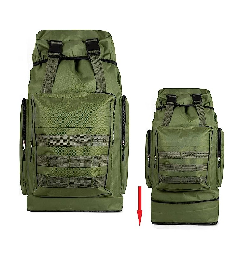 Mochila Tácticas Militar, 45L Bolsa equipaje de mano, Plegable Impermeable