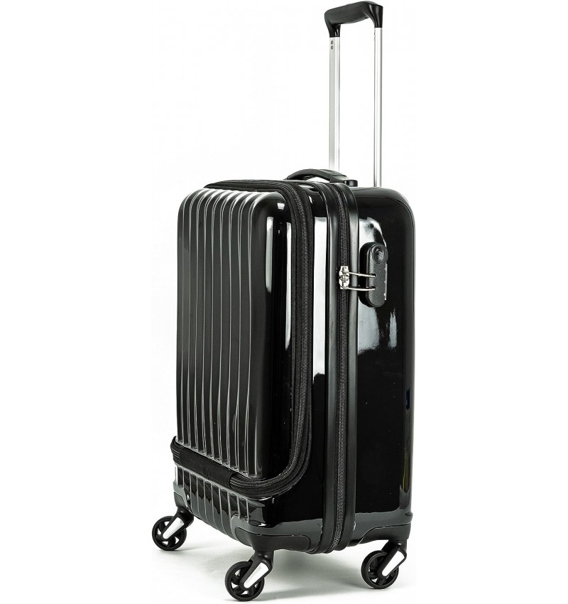 Maleta de Cabina Equipaje de Mano Trolley Viaje Avion rígida 4 Ruedas  giratorias pequeña 55x35x22cm COSHANO