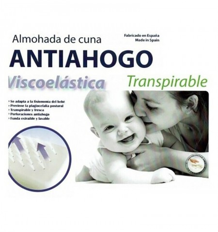 Almohada viscoelástica para cuna bebé (previene la plagiocefalia)