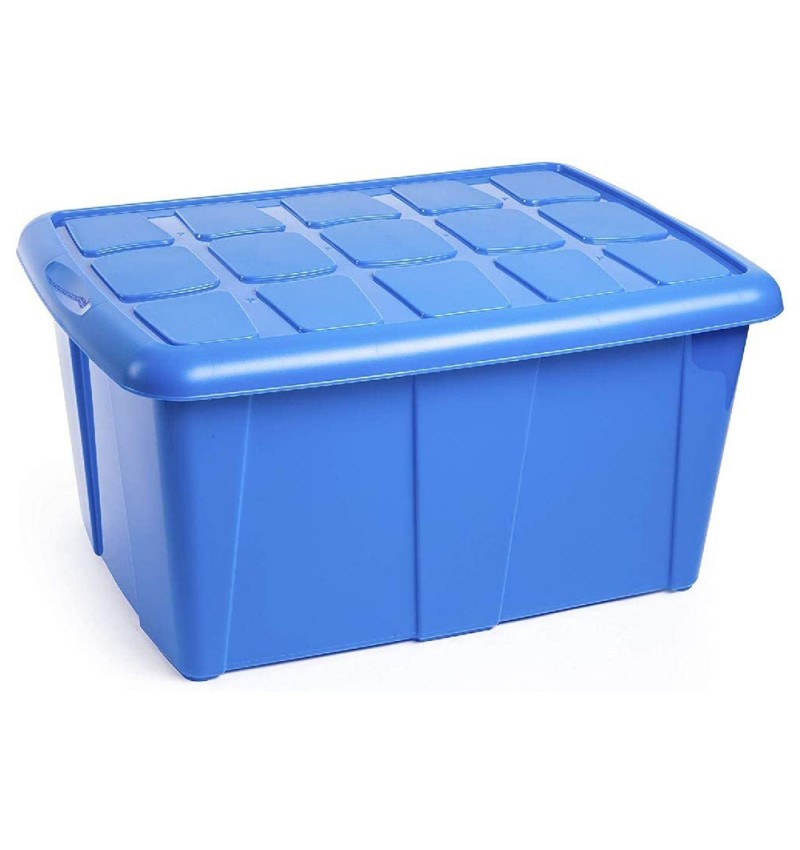 Pío virtual Tender Caja plástica de almacenamiento 60 litros azul - Radarshop.es